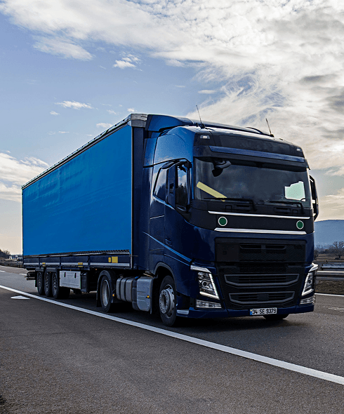 A carrier’s truck on the highway.
